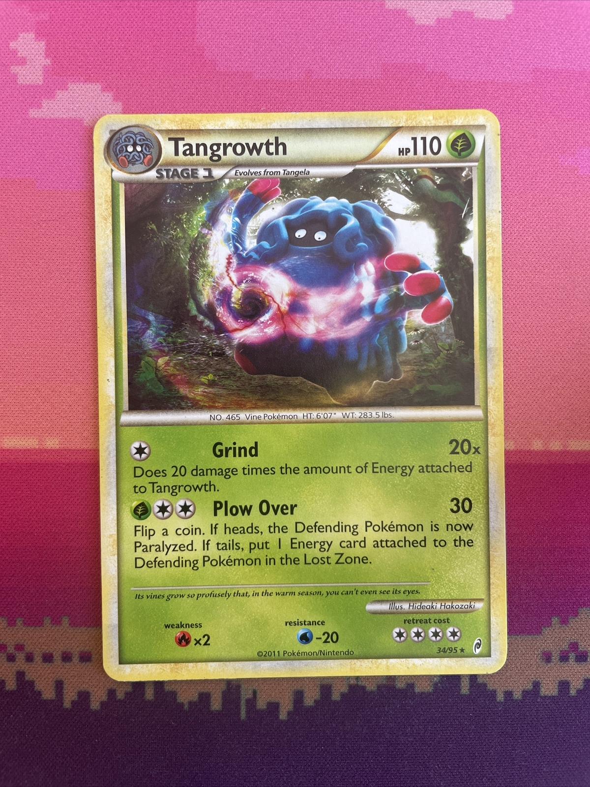 Pokemon Card Tangrowth Call Of Legends Rare 34/95 Near Mint