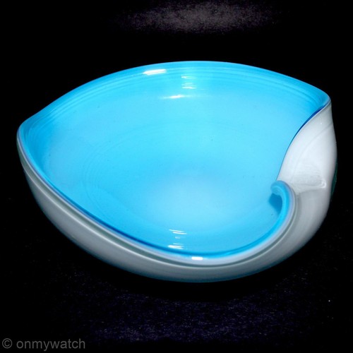 De Colección Belleza MURANO 🇮🇹 BARBINI CIGAR Cenicero Cuenco Plato CORAZÓN Arte GLaSs Italia años 50 - Imagen 6 de 24
