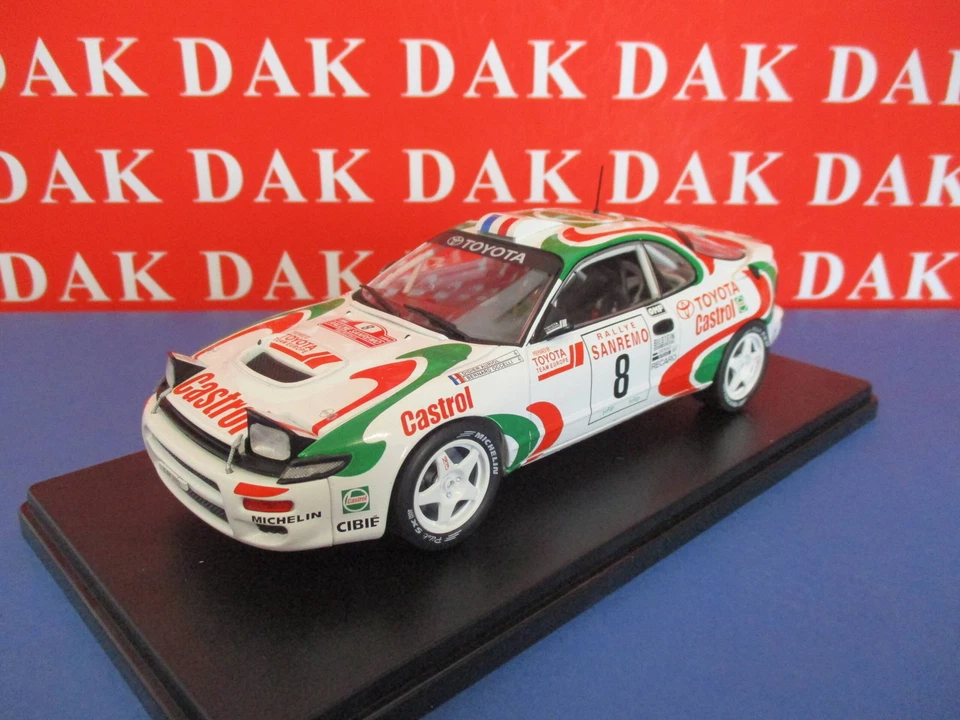 Die cast 1/24 Modellino Auto Toyota Celica Turbo Rally Sanremo 1994 D. Auriol - Immagine 2 di 4
