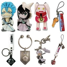 Anime Bleach Kon Grimmjow Kurodo Byakuro Hurodo Ririn Plush Keychain Phone Charm