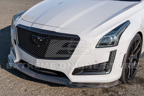 EOS For 14-19 Cadillac CTS | CARBON FIBER Package Front Splitter Lip Side Skirts - Bild 3 von 12