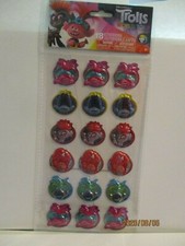 Dreamworks Trolls World Tour 18 Puffy Stickers NIP