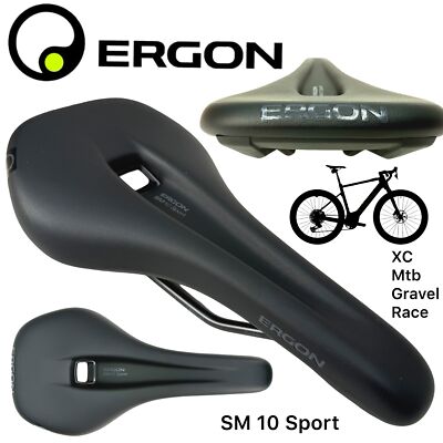 Ergon Fahrrad SM 10 Sport  Men S/M MTB Road XC Gravel  Ergo Sport Sattel Schwarz