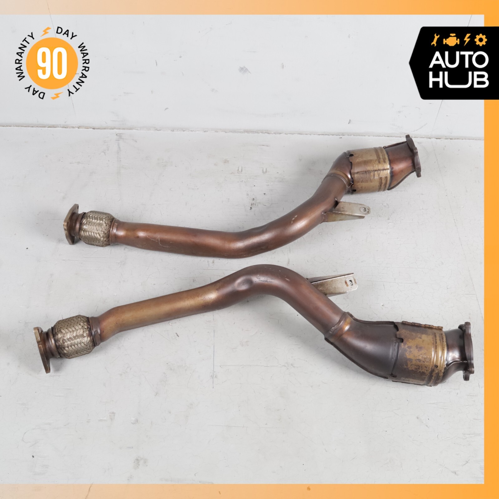 Bentley Continental GTC Speed Exhaust Downpipe Left & Right Side Set OEM 83k