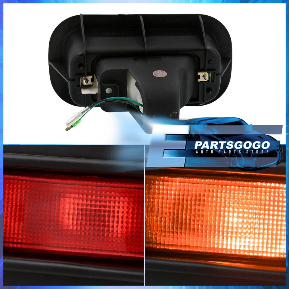 For Honda Prelude Civic Accord JDM EDM Custom Red Len Rear Bumper Fog Light Lamp Foto 3 de 4