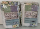 Two Chapel Hill Pillow Shams Standard Floral Cottagecore Pineapple Quilted 26x20