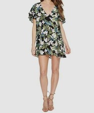 $215 Show Me Your Mumu Women's Green Disick Flutter Sleeve Shift Dress Size XS