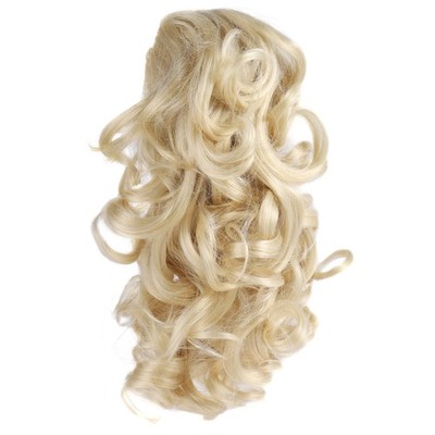 Onedor 12'' Synthetic Fiber Natural Textured Curly 12 Inch, 613#-Bleach Blonde