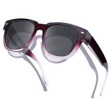 Polarized Sunglasses Fit Over Glasses for Women Men Anti Glare UV Protection ...