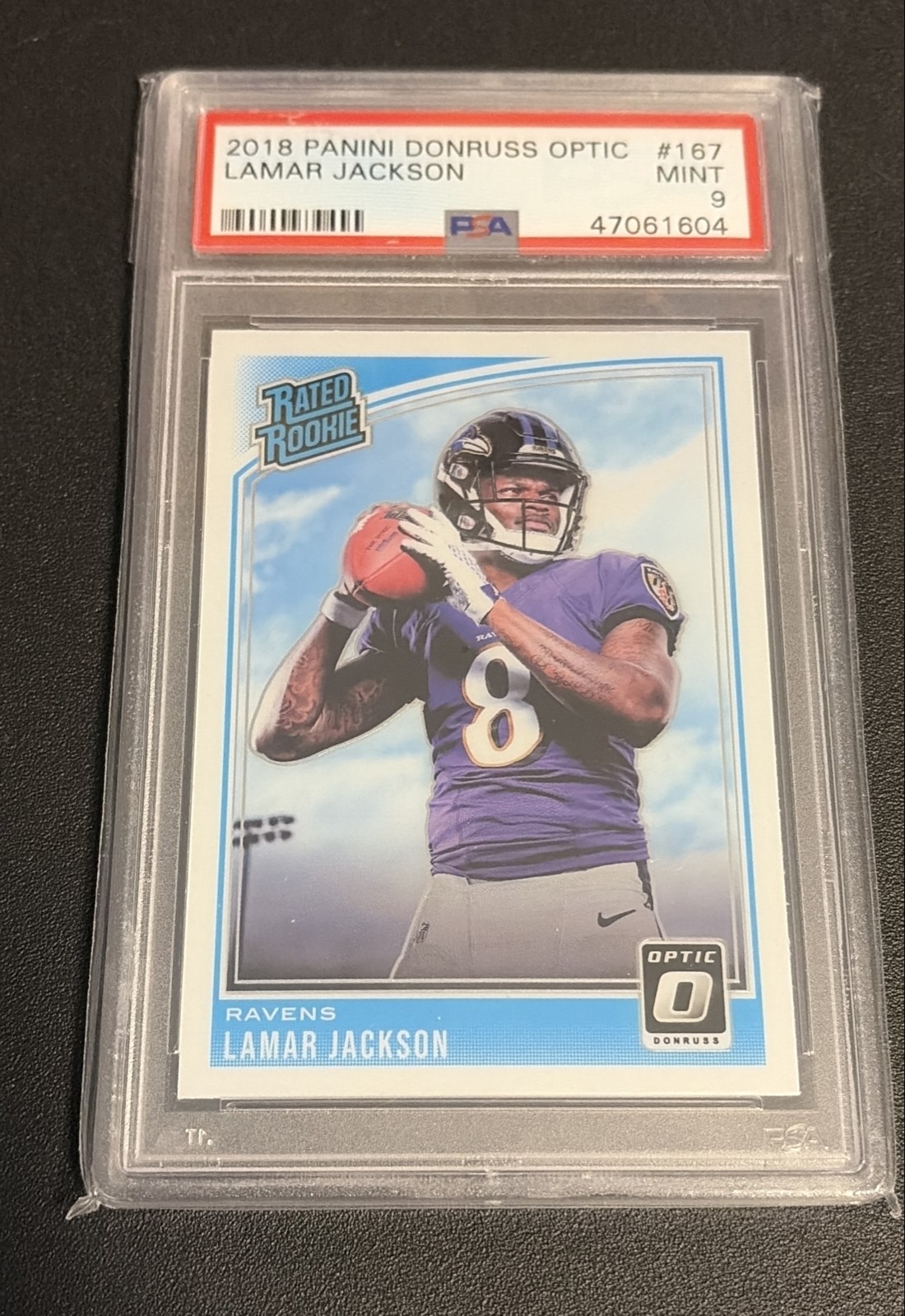 2018 Donruss Optic - Rated Rookie Lamar Jackson #167 (RC)