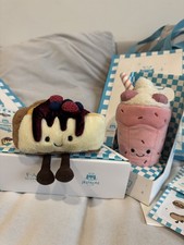 New Jellycat Diner NYC Exclusive Cheesecake Milkshake Set