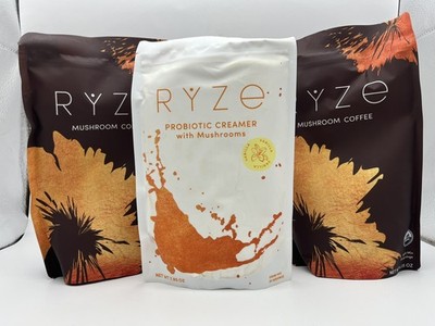 RYZE Mushroom Coffee 2 and Ryze Superfood Vanilla creamer  - 30 Servings each