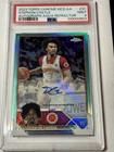 2023 Stephon Castle Topps Chrome Aqua Auto Refractor #SC /99 PSA 9 Mcdonalds AA