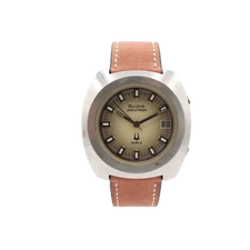 Vintage 41mm 1971 Bulova Accutron Traveler MK2 Men's Tuning Fork Wristwatch 218