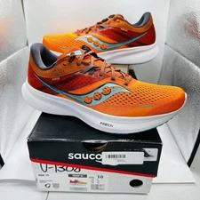Size 10 - Saucony Men's Ride 16 ‘Marigold/Lava’ Orange Running Shoes S20830-25