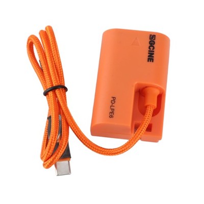 PD-LPE6 Typ-C Auf LP-E6NH Dummy-Batterie Mit Geflochtenem Kabel DC-Koppler Oy1L