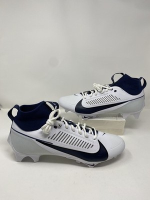 Nike Vapor Edge Pro 360 2 Men's 13 White Navy Blue Football Cleats FJ1581-140