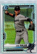 Jose Salas 2021 Bowman Chrome Mega Refractor Rookie Rookie #BCP-110 Miami