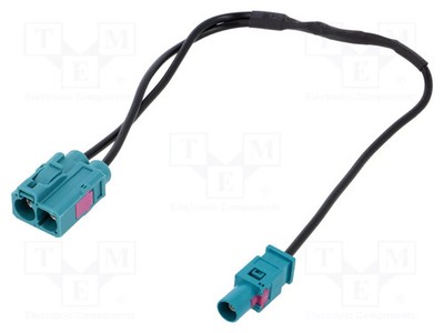 0,25m Fakra-Buchse doppelt,Fakra-Stecker Kabel