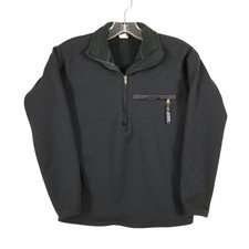 Patagonia Mens XS Black Quarter Zip Fleece Pullover Jacket Made in USA