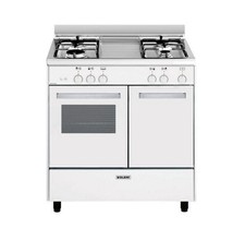 glem cuisinière gaz 49l 4 feux blanc ga85pmwh