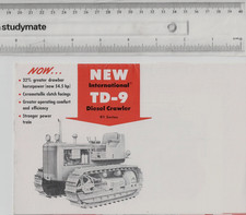 IH INTERNATIONAL TD-9 DIESEL CRAWLER TRACTOR 91 SERIES 8 PAGE BROCHURE CR-490-F