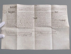 1773 Walton England Enclosure Award Extract 18thC Land Deed Manuscript