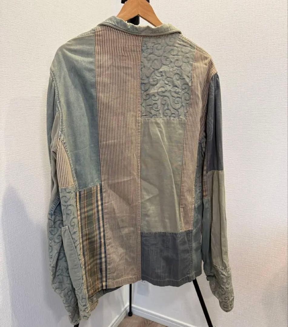 KAPITAL Patchwork Denim Coverall Jacket Size 4 Ja… - image 2