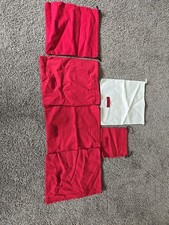 Set of 6 Valentino Garavani Dust Bags Red  White   Authentic Storage Bags Mint