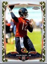 2014 Topps Chrome Camo Refractors  David Fales 168 318/499