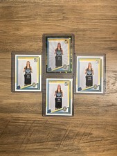 2025 Donruss WNBA #93 Ajsa Sivka Green Laser Rated Rookie + 3 Base