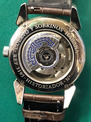 Cuervo y Sobrinos Habana 1882 Torpedo Historiador Pequinhos Segondos Men's Auth - Picture 9 of 10