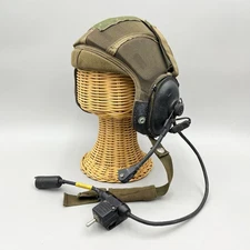 Gentex CVC Helmet, Tanker Armored Vehicle Crewman, Size Small, 1980s VTG