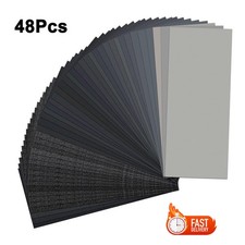 48Pcs Wet and Dry Sand Paper Mixed Assorted Grit 120-5000 Car Paint Sandpaper UK
