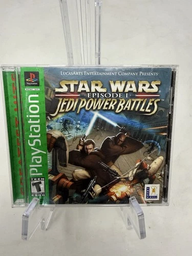 PS1 Star Wars: Episode I Jedi Power Battles Greatest Hits (2000) CIB Tested