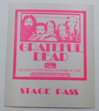 PASE DE ESCENARIO VINTAGE AGRADECIDO MUERTO 1973 GIRA 14 DE NOVIEMBRE ARENA DEPORTIVA SAN DIEGO