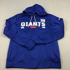 New York Giants Hoodie Men Large Blue Nike On Field Pullover NFL Football L