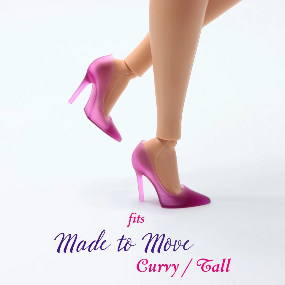 Zapatos de tacón alto clásicos con curvas/altos MTM Seaglass - para Barbie hechos para moverse Foto 4 de 4
