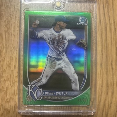 2025 Bowman Chrome - Bobby Witt Jr., Bobby Witt Jr. #7 Green Refractor /99