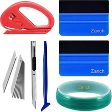Zanch Knife-Less Tape for Vinyl Wrap Tool Kit, Knifeless Tape-5M-6PCS, Blue 