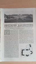 Lot_BZ_4 Deutsche Bauzeitung Jhrg. 1915 (Krankenhaus Frankfurt a M) Architektur