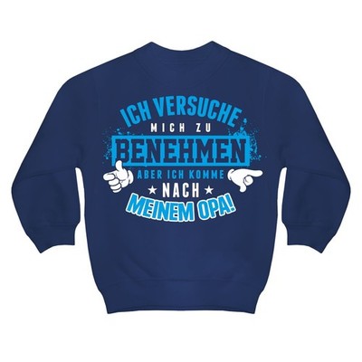 Kinder Pullover Ich komme nach meinem OPA Größe 98 - 164 junge sohn enkel