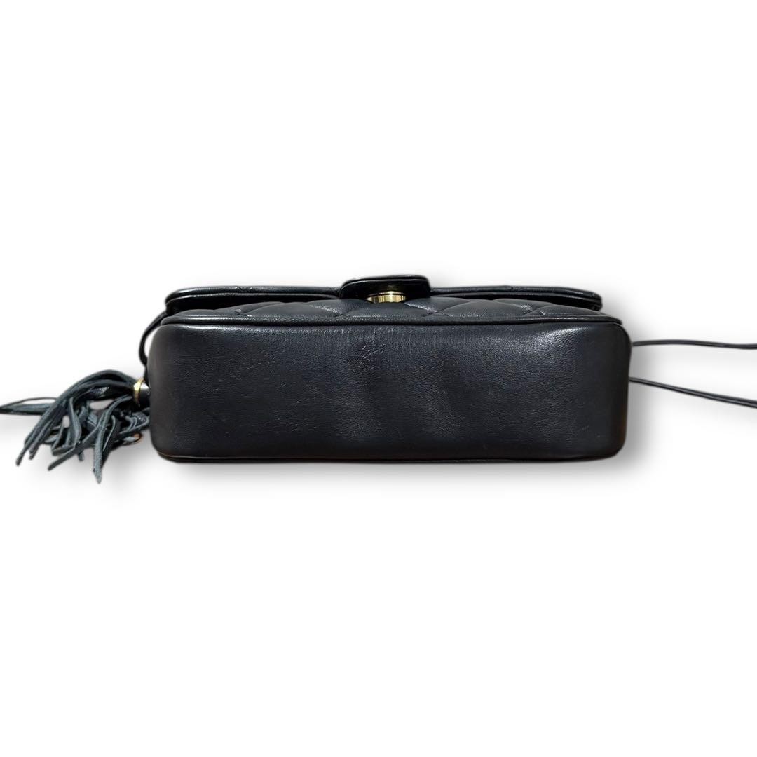 Givenchy Vintage 4G Quilted Leather Shoulder Bag Hand Bag Black Metal Handle image 7
