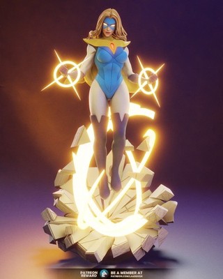 Blonde Blazer Dispatch -Resin Figure Unpainted/Painted 3D Print Model Kit Statue