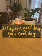 Hand painted Wood Wall Hanger Decor Farmhouse Style