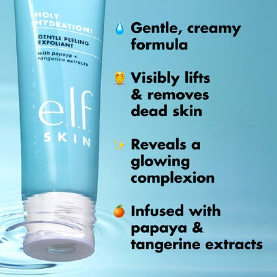 ELF Holy Hydration Hydrating Gentle Peeling Exfoliant Younger Looking Complexion