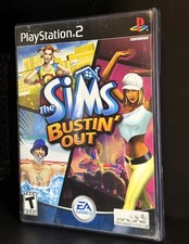 Sims Bustin' Out PS2 Sony PlayStation 2, 2003 CIB Complete w Manual Tested