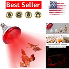 E26 Base 150 Watt Incandescent Heat Lamp - Ideal for Chickens  Reptile Habitats