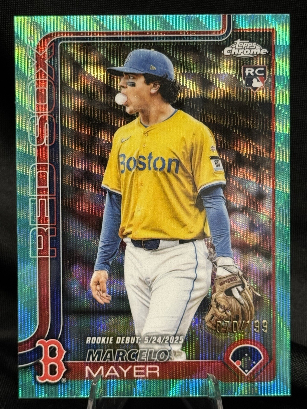 Marcelo Mayer- 2025 Topps Chrome Update Series- #USC117 Aqua Wave Refractor /199