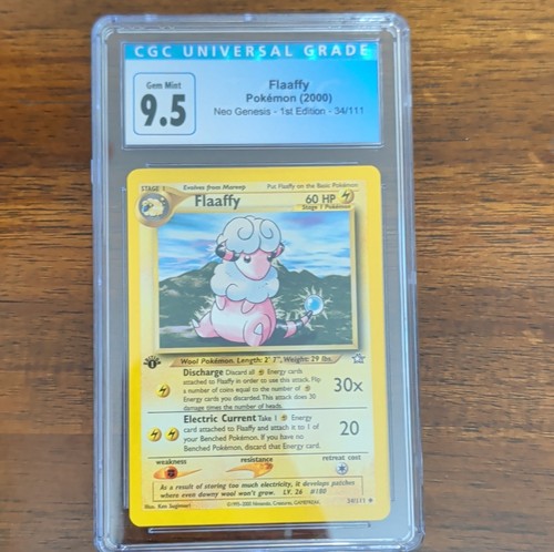 Flaaffy (1st Edition) graded CGC 9.5 for sale on eBay